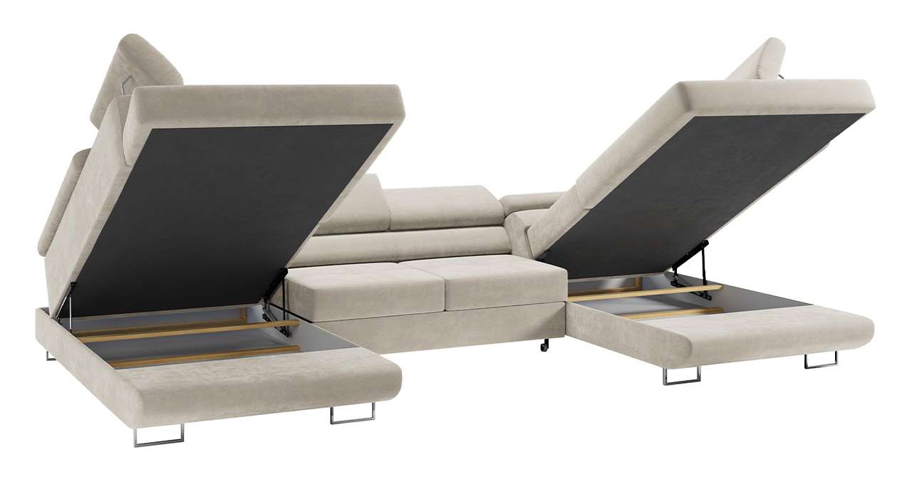 narożnik U, gustaw, pojemniki na pościel