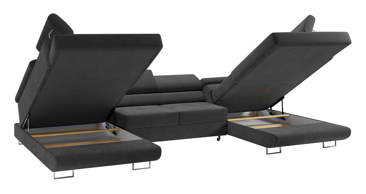 narożnik U, gustaw, pojemniki na pościel