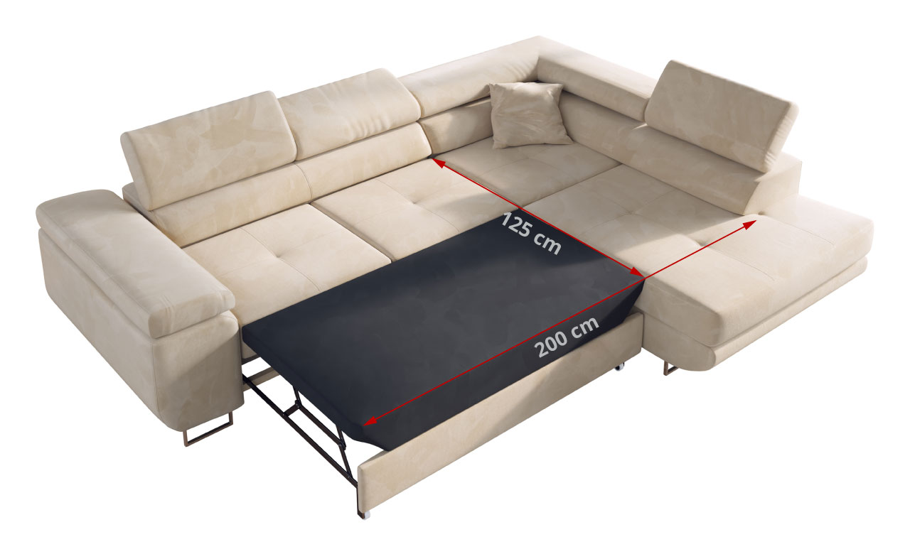 Narożnik GUSTAW L - Monolith 04 - beżowy - OUTLET - 42_2