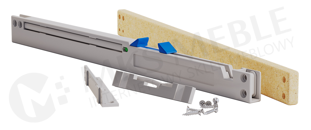 Biała szafa przesuwna 120 cm WALENCJA z lustrem i szkłem lacobel na froncie - 320_3