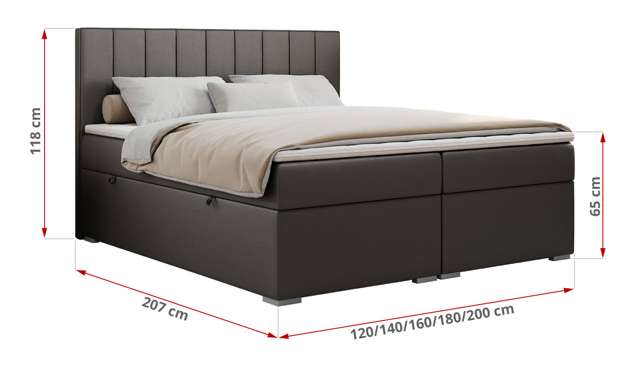 wymiary łóżka Ally