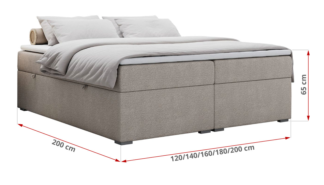 wymiary łóżka bess