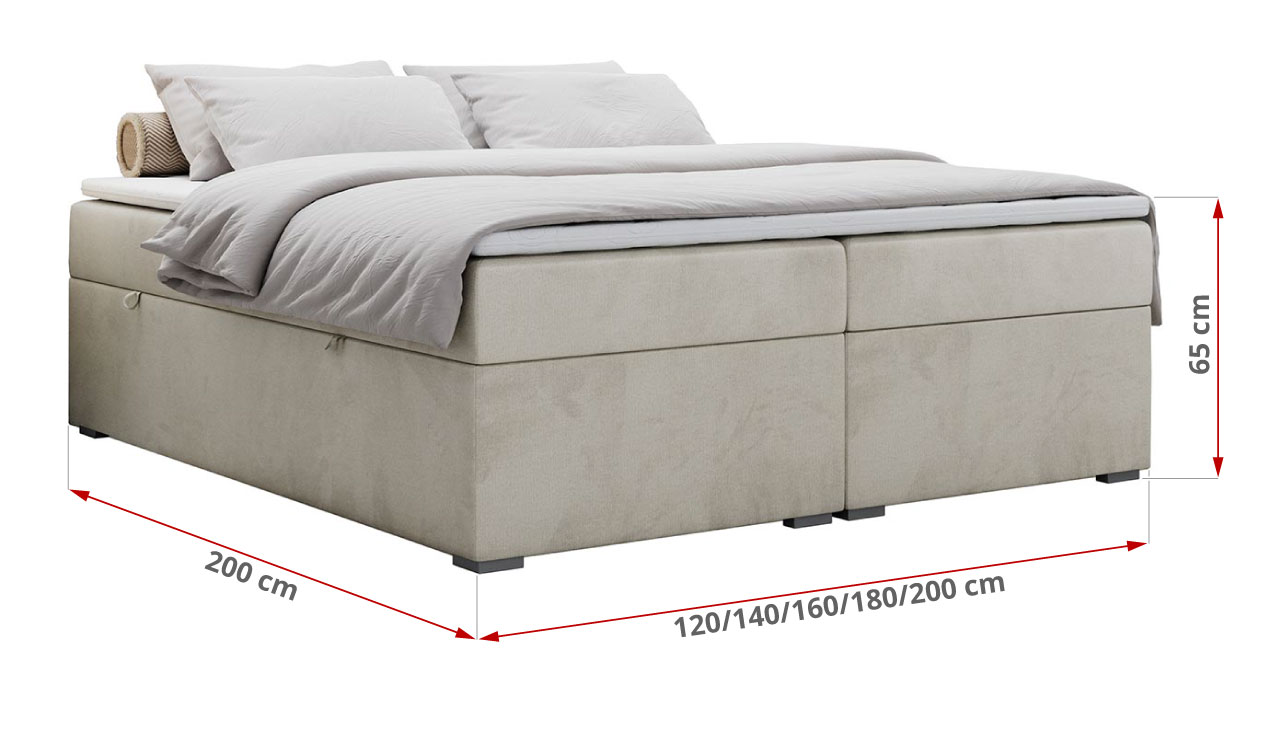 wymiary łóżka bess