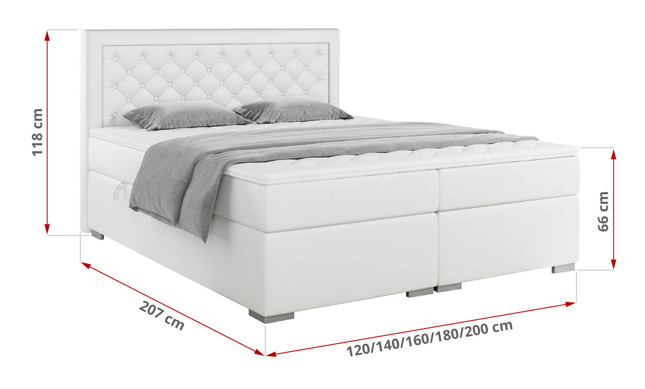 wymiary łóżka Pera