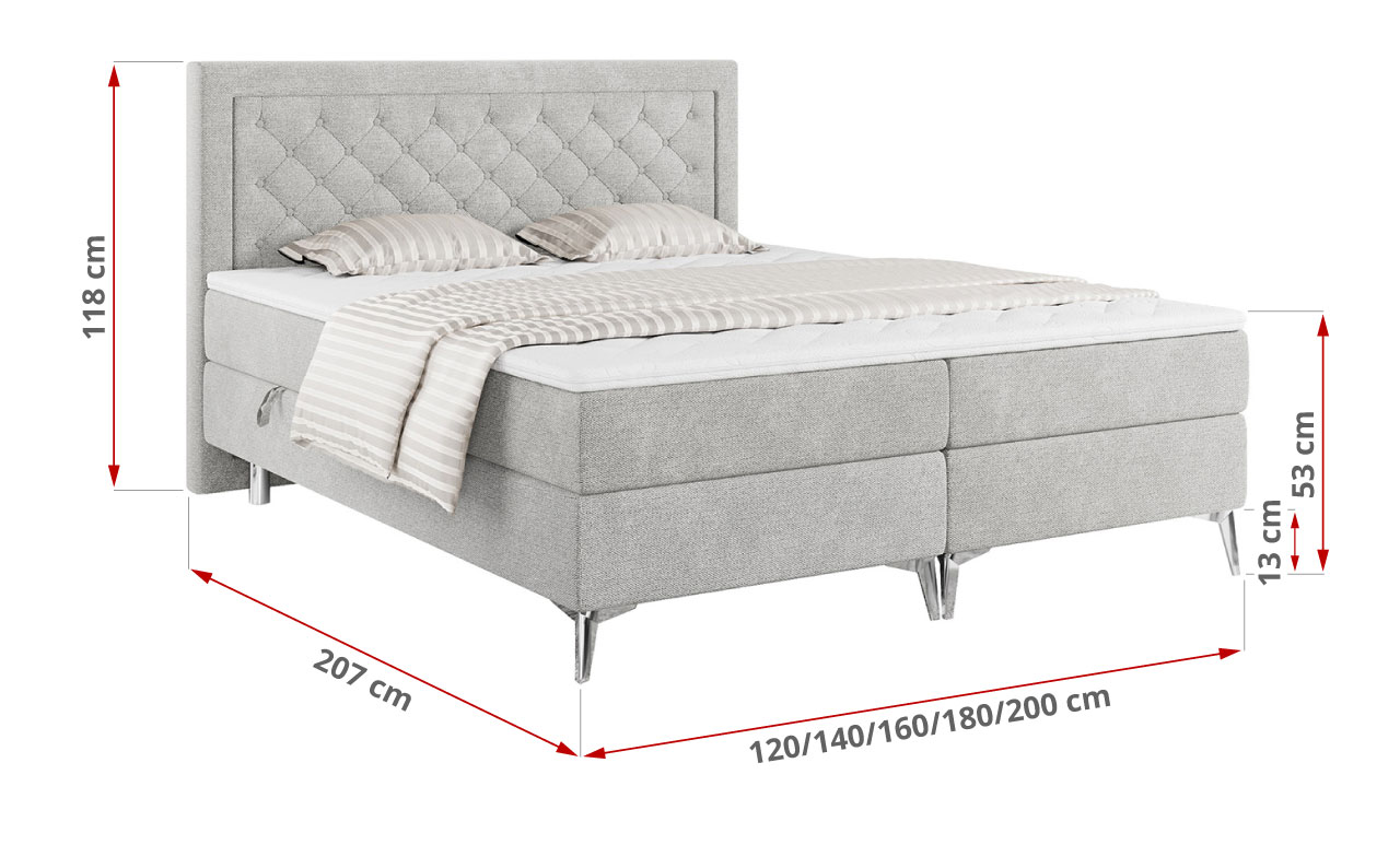 wymiary łóżka Macan