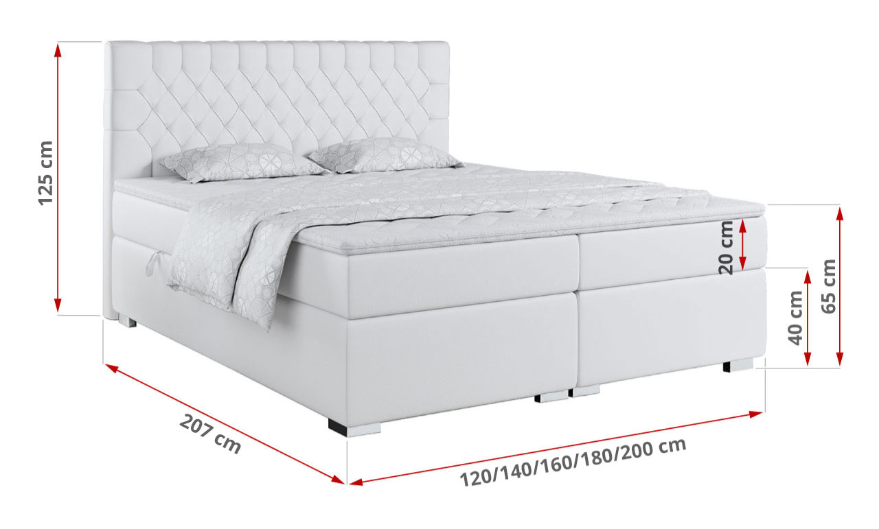 wymiary łóżka Pera