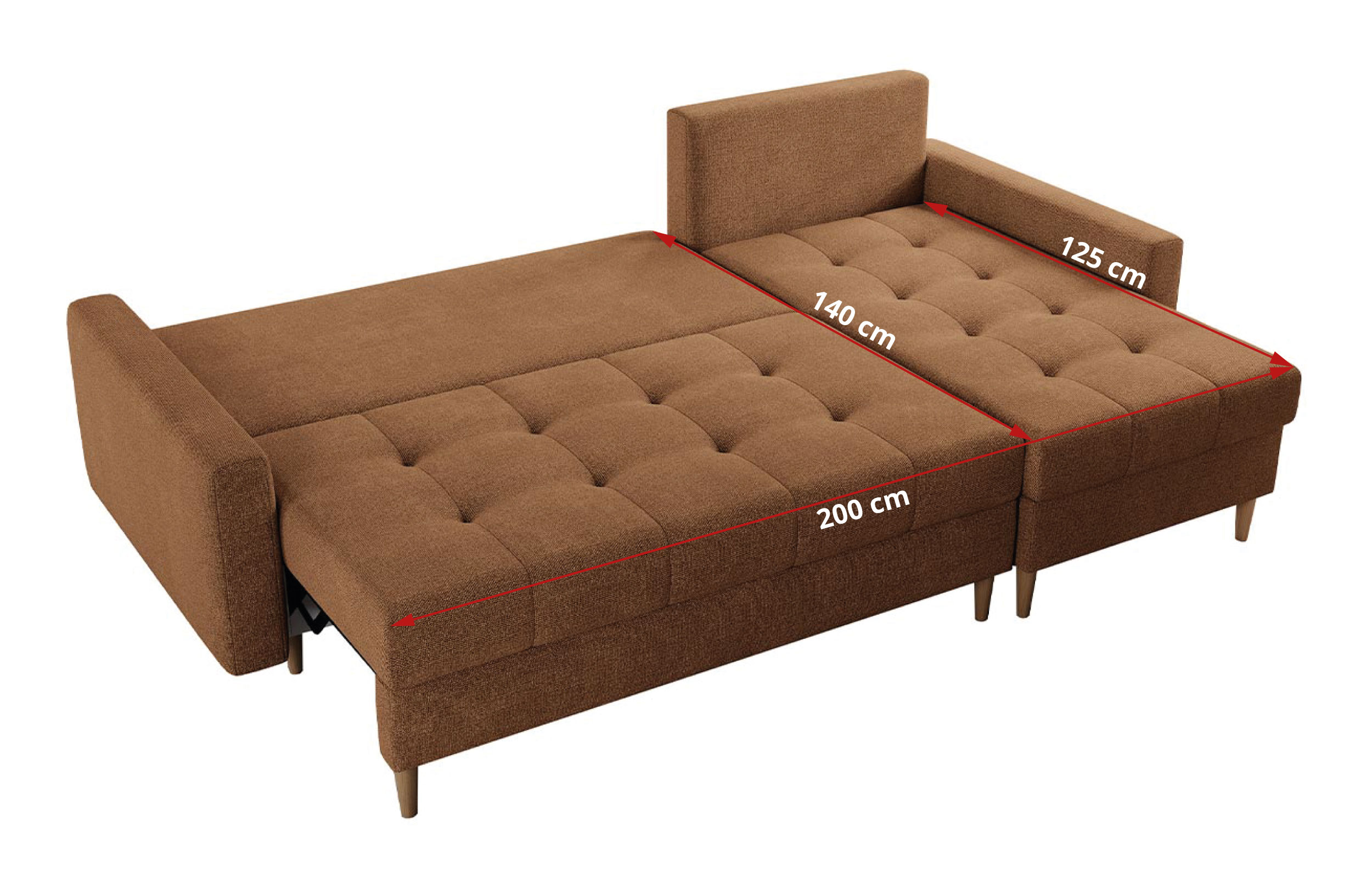 wymiary funkcji spania - colin