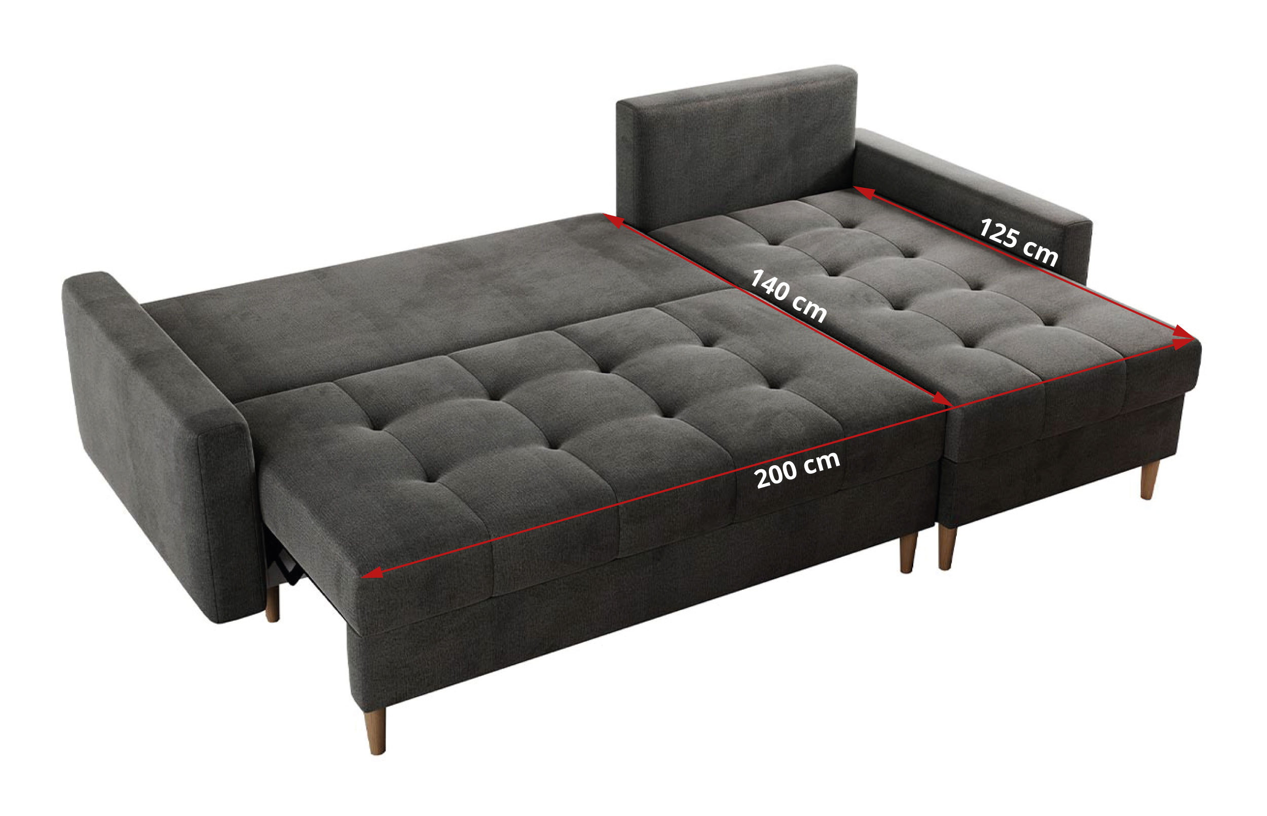 funkcja spania - narożnik colin