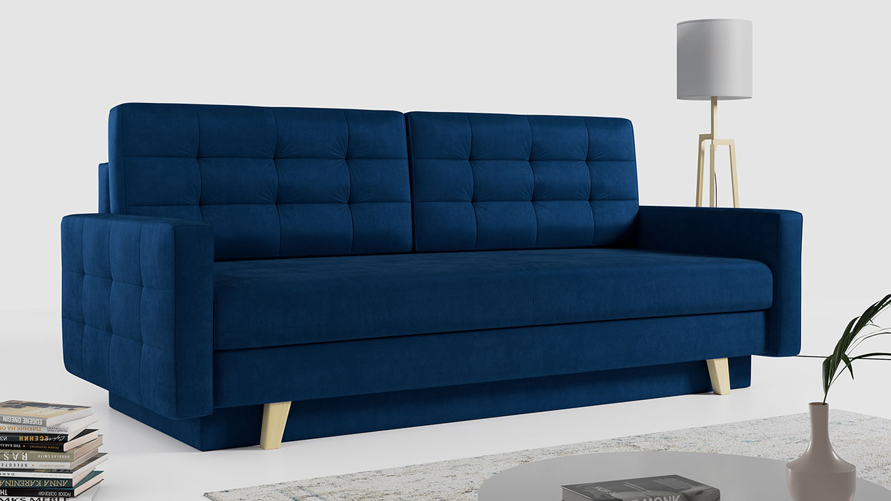 sofa italia granatowa