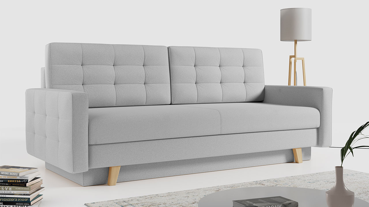 Skandynawska Niebieska Sofa