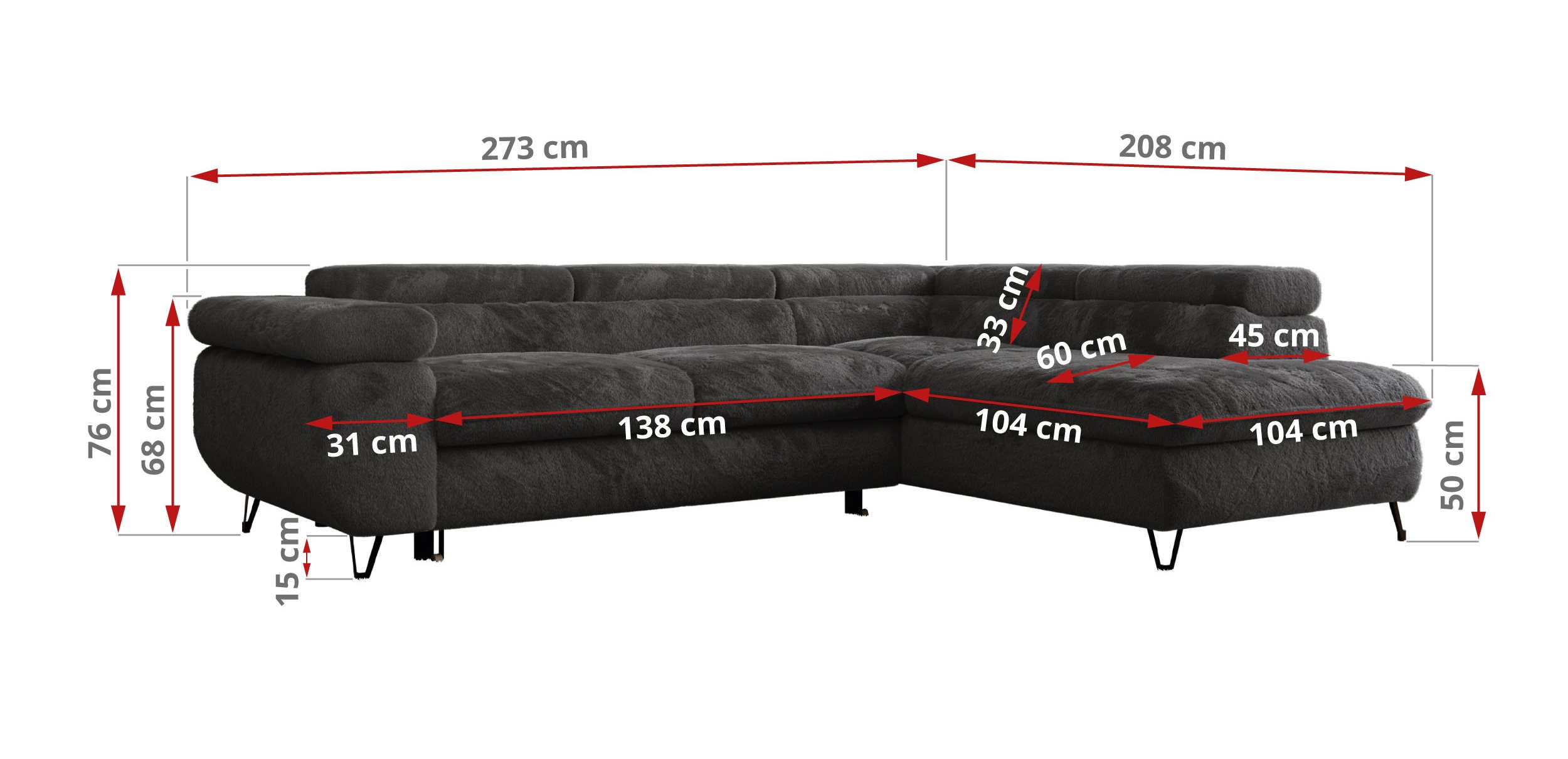 Narożnik PETER L - Lapit 16 - szary - OUTLETU - 42_1