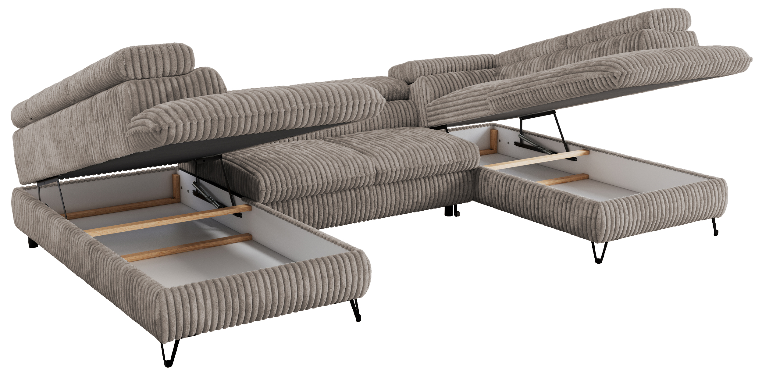 narożnik U, PETER, pojemniki na pościel