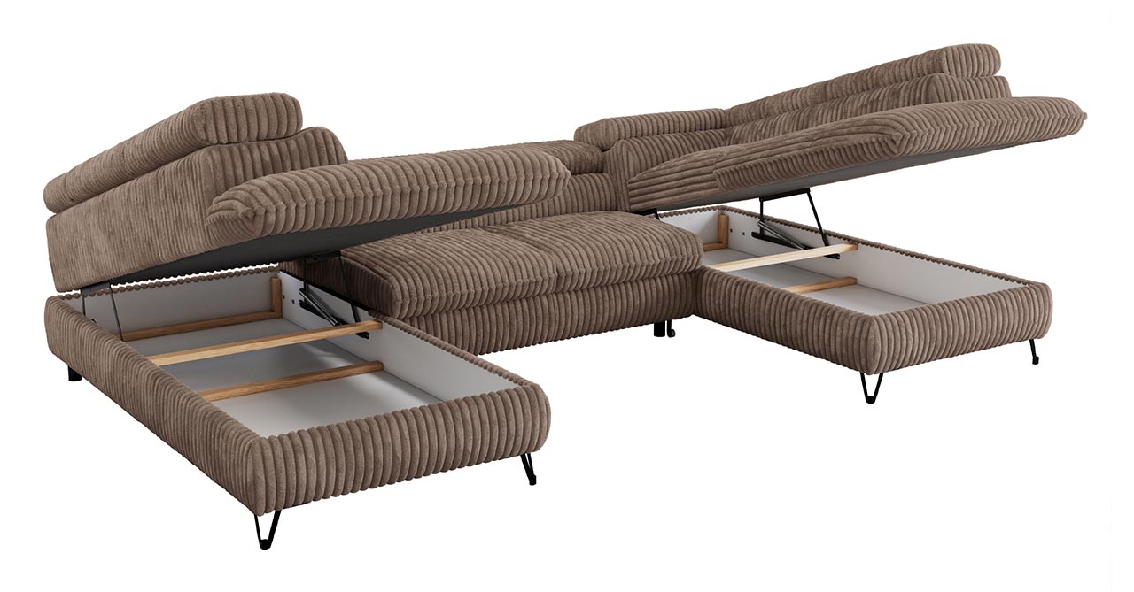 narożnik U, PETER, pojemniki na pościel