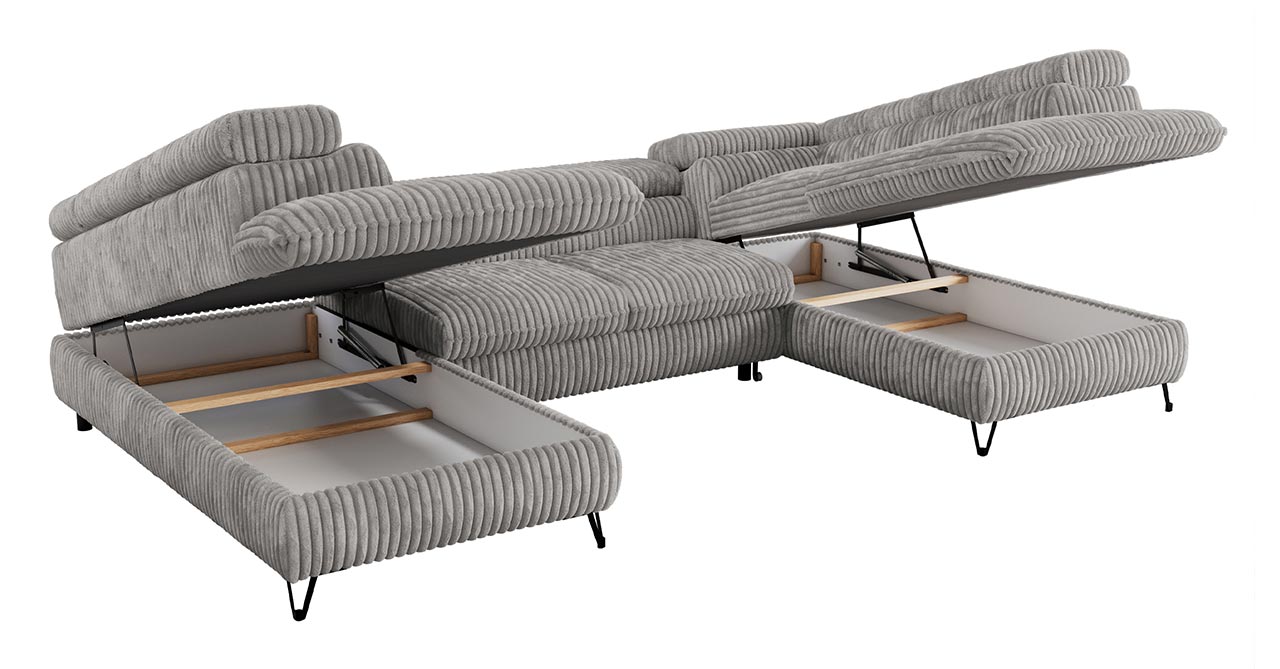 narożnik U, PETER, pojemniki na pościel