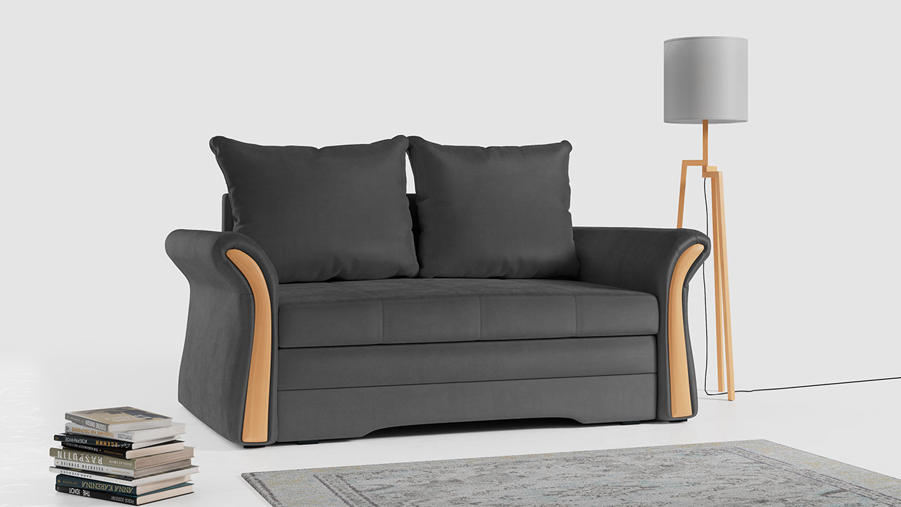 sofa PRATO - ciemny szary