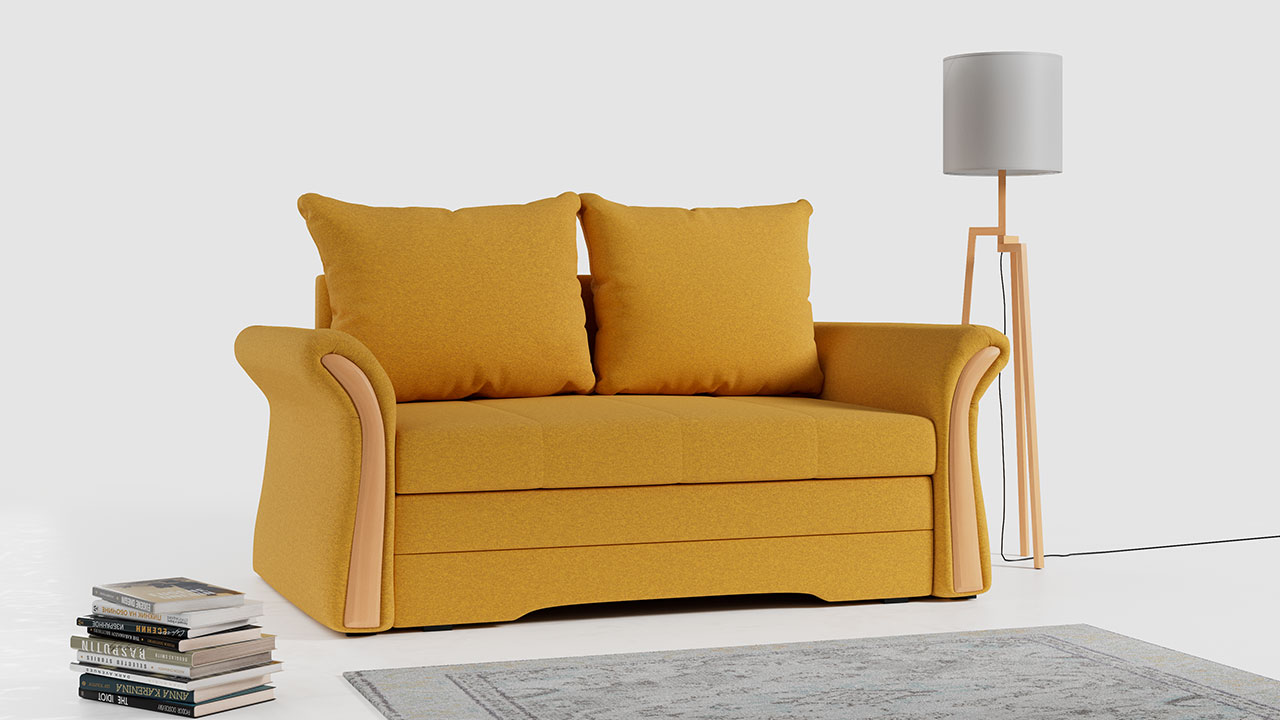 sofa PRATO - żółta