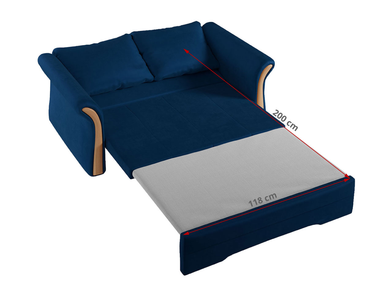 kanapa rozłożona PRATO