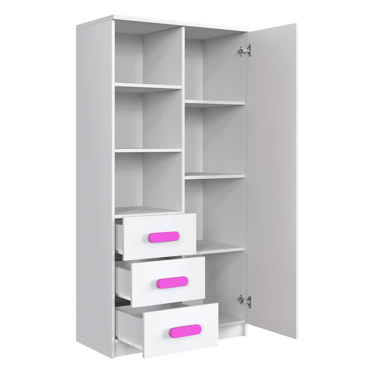 regał-z-szufladami-otwarty