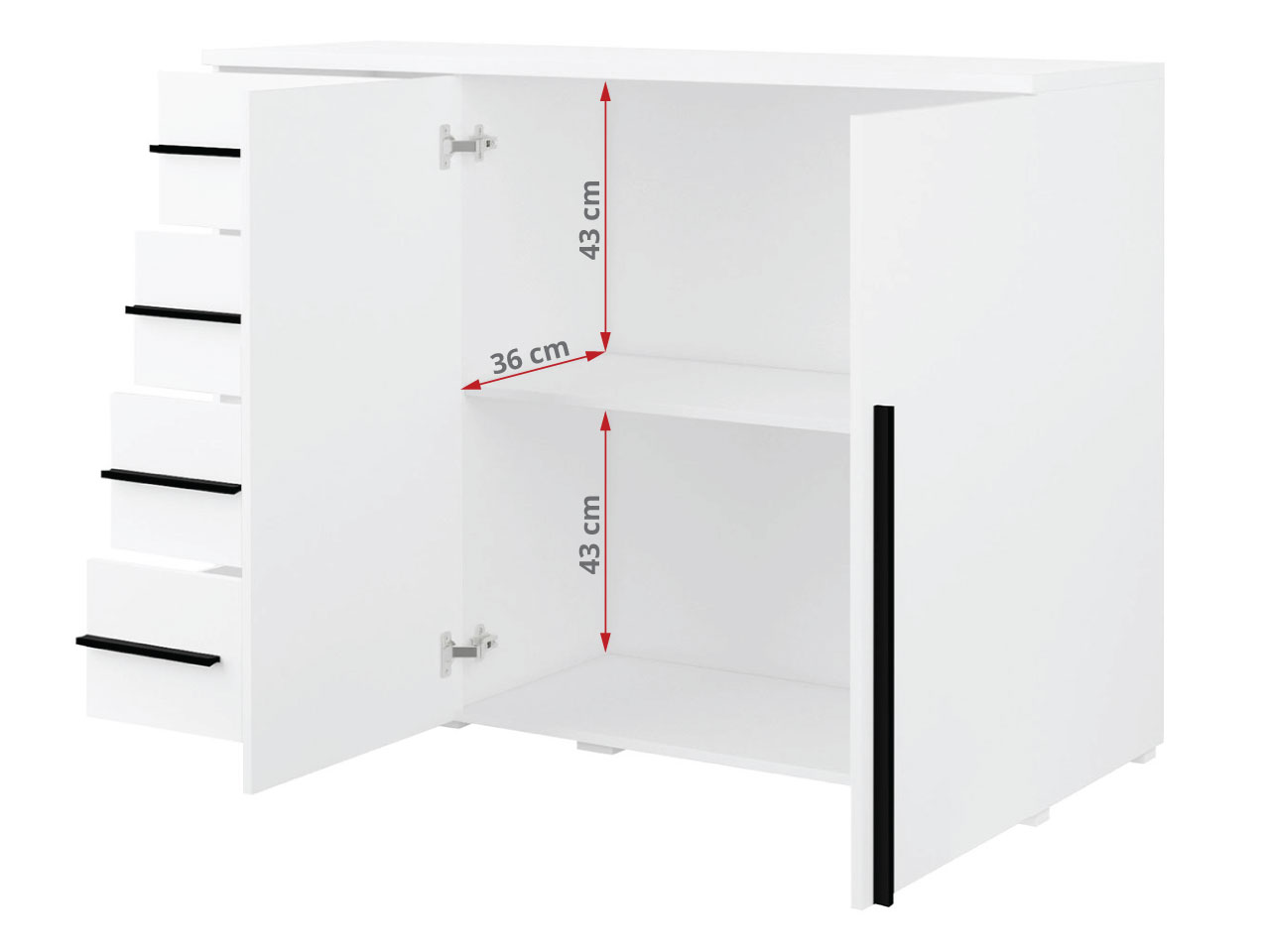 wymiary komody martano