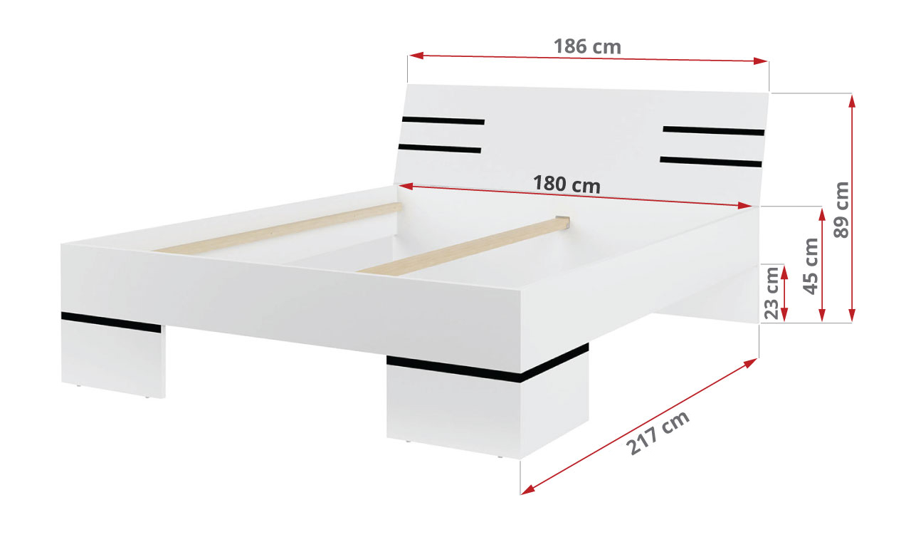 wymiary łóżka martano