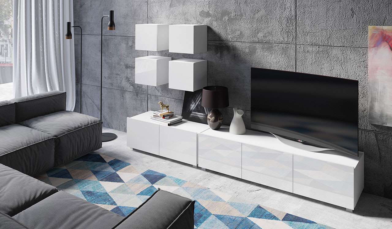 zestaw nowoczesnych mebli do salonu