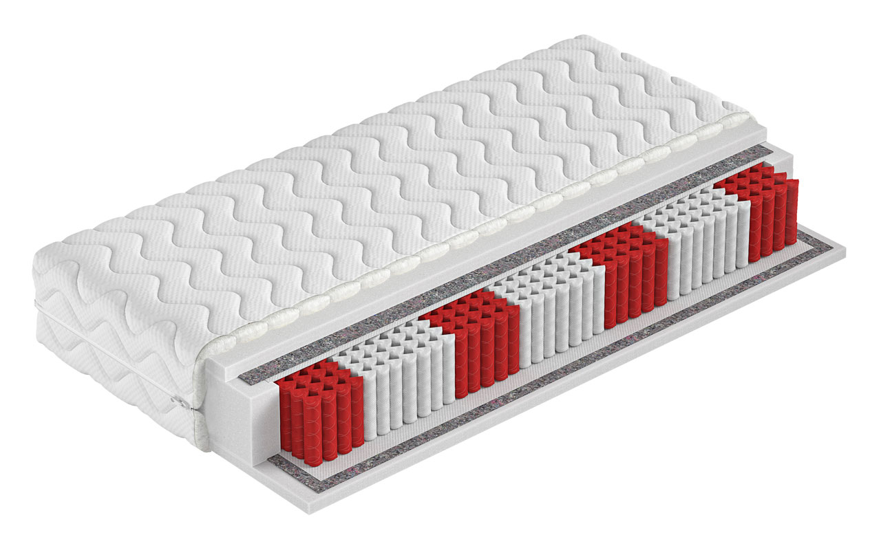 Dwustronny materac kieszeniowy multipocket - TEKSAS 140x200 - 1