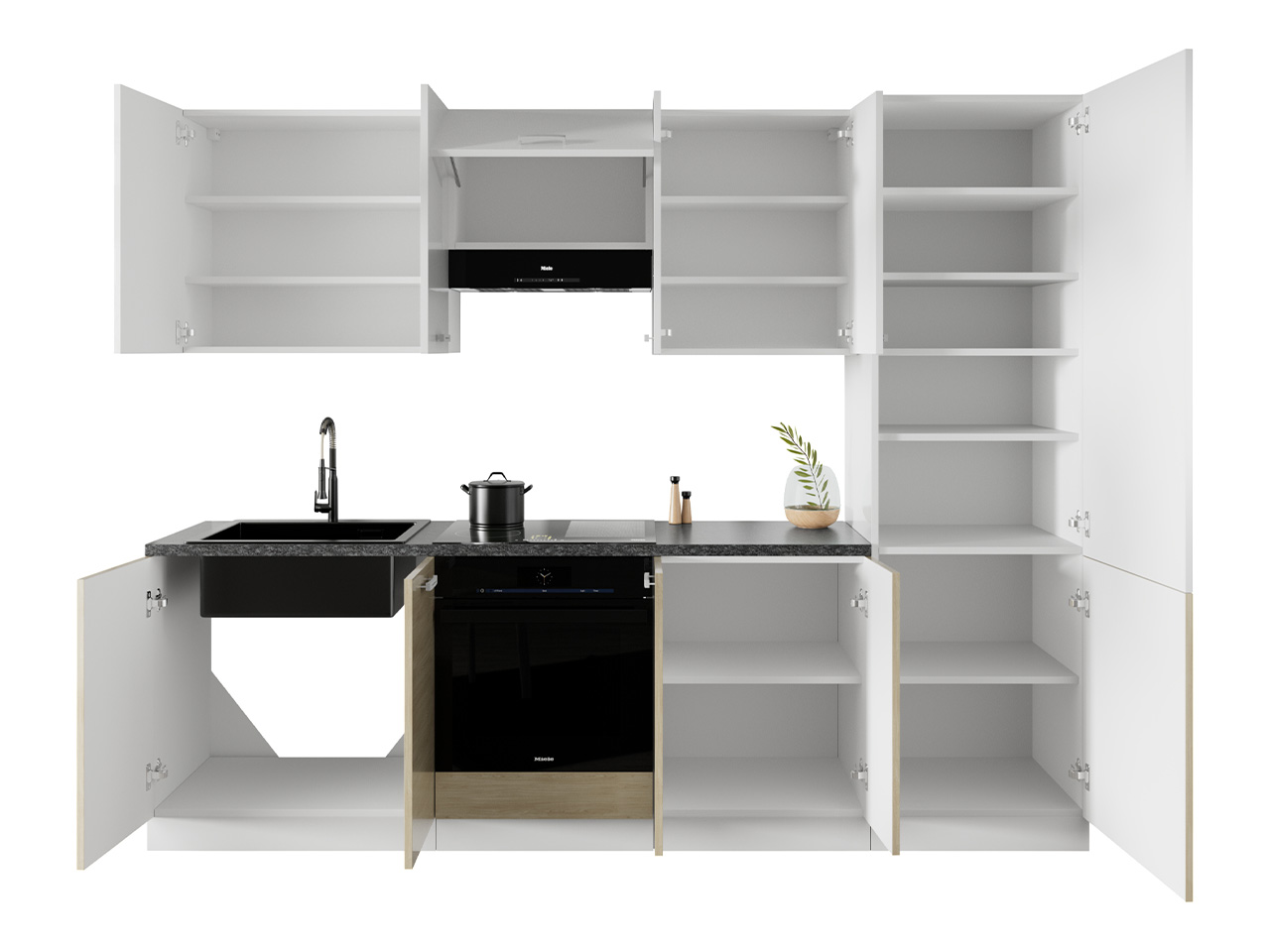 zestaw 5 latte otwarte bryły