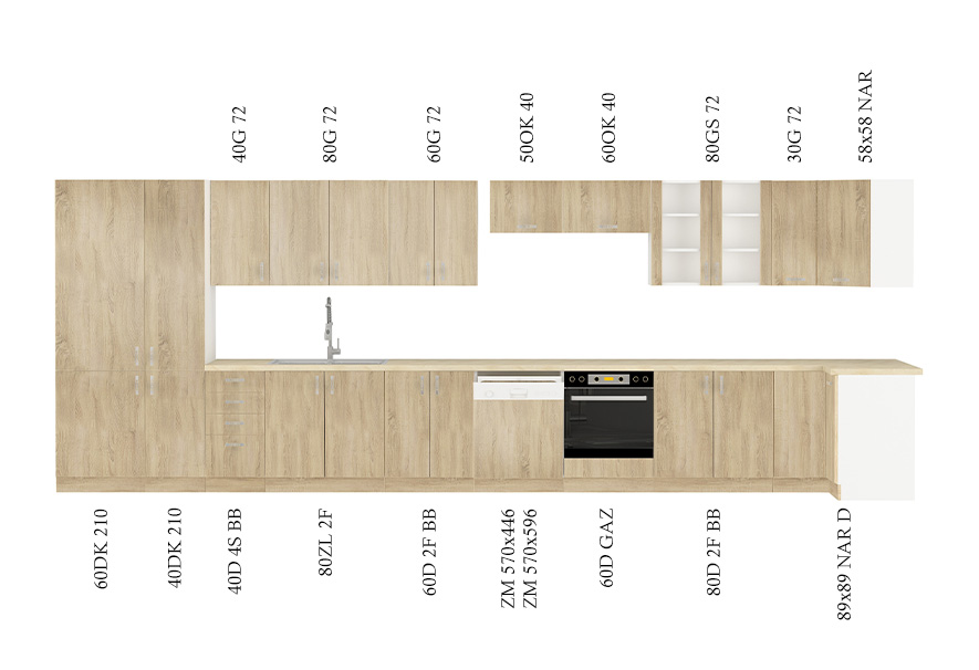 szereg kuchnia sara sonoma