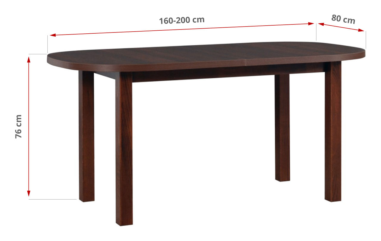 Duży zaokrąglony stół rozkładany do salonu i jadalni - MARS 1 - 82_1