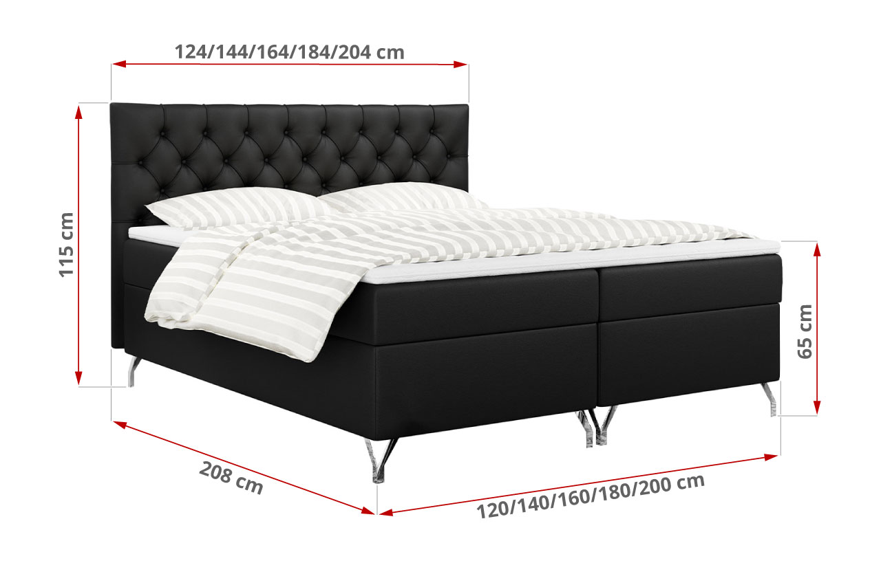 wymiary łóżka Grimaldi