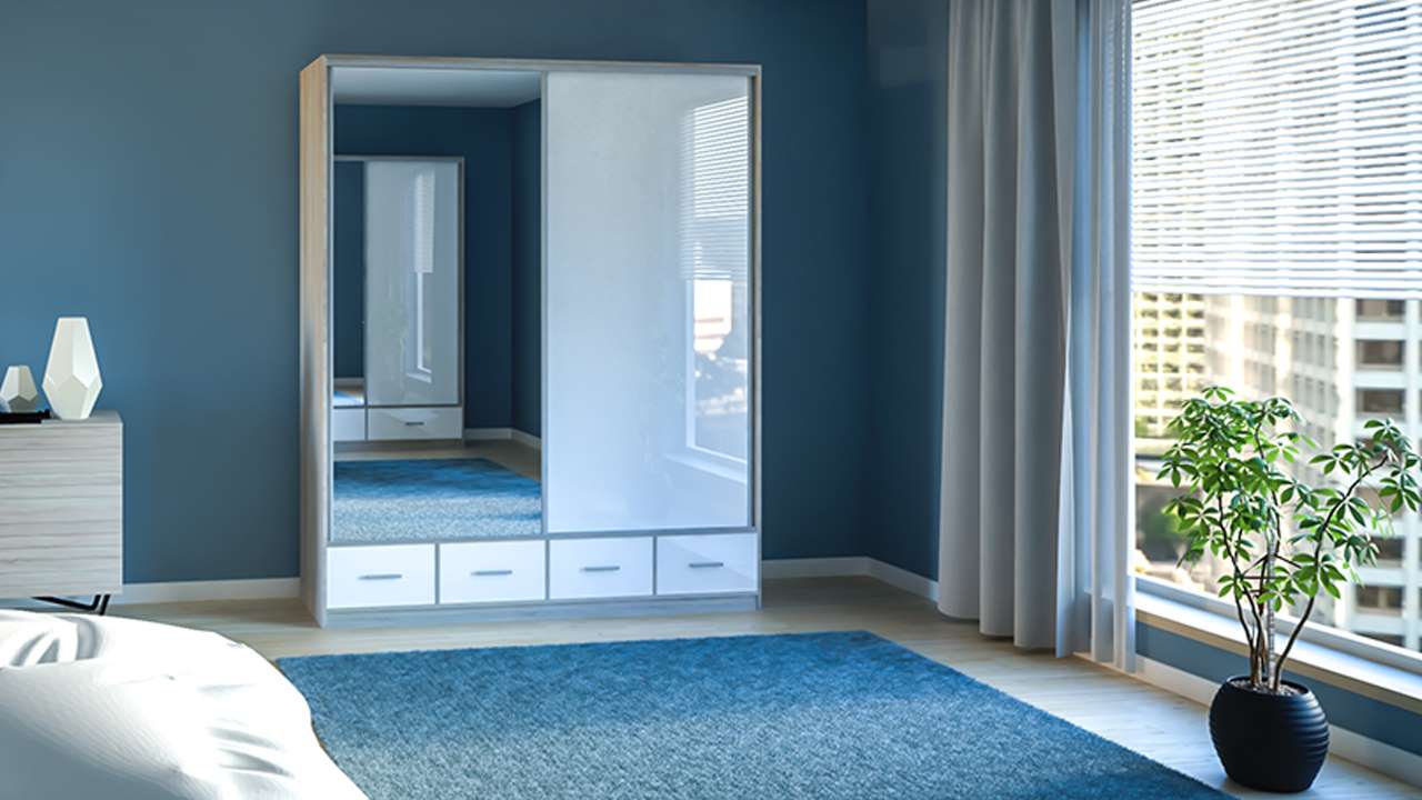 szafa dwudrzwiowa Z LUSTREM