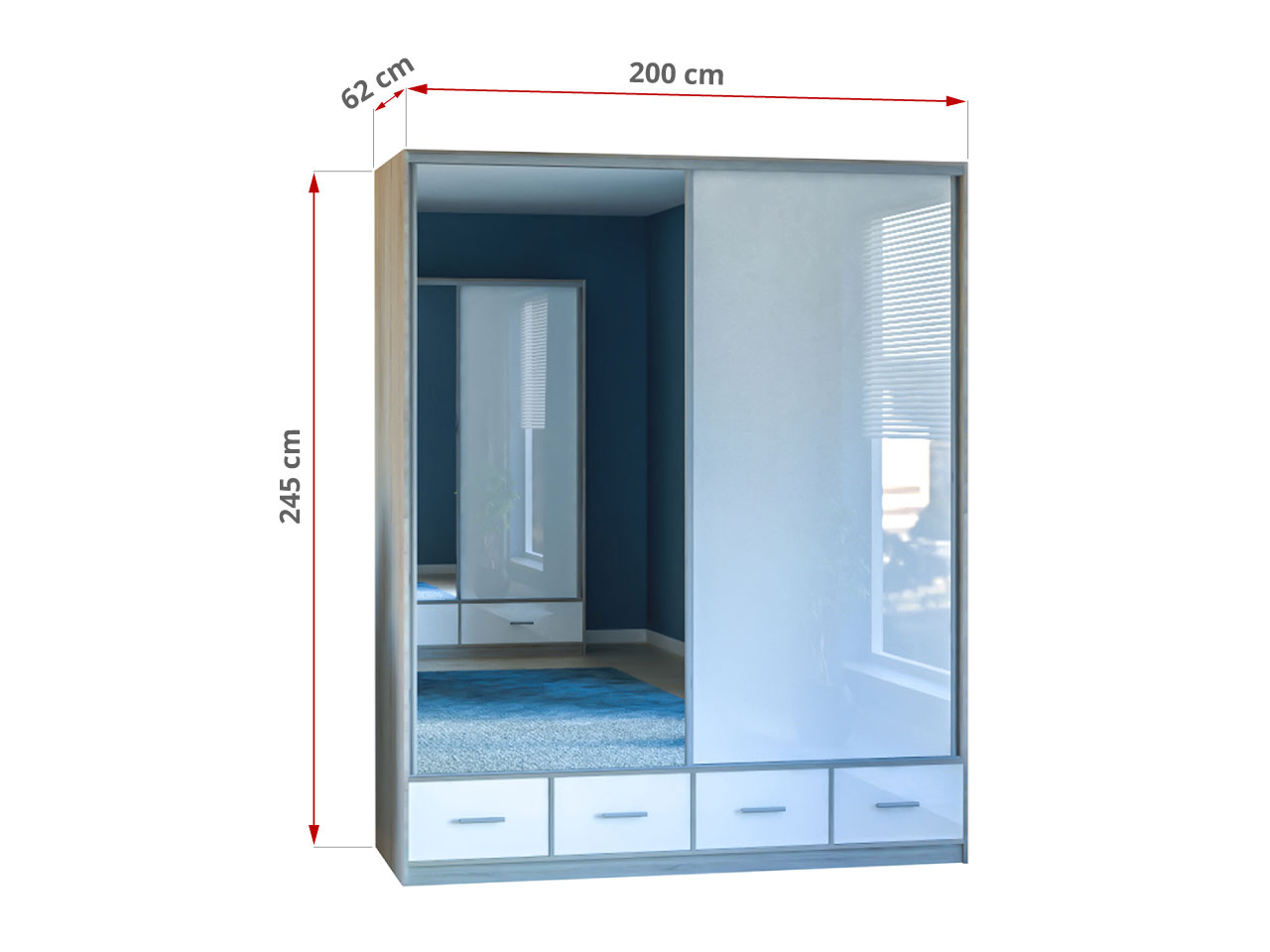 wymiary szafy estela