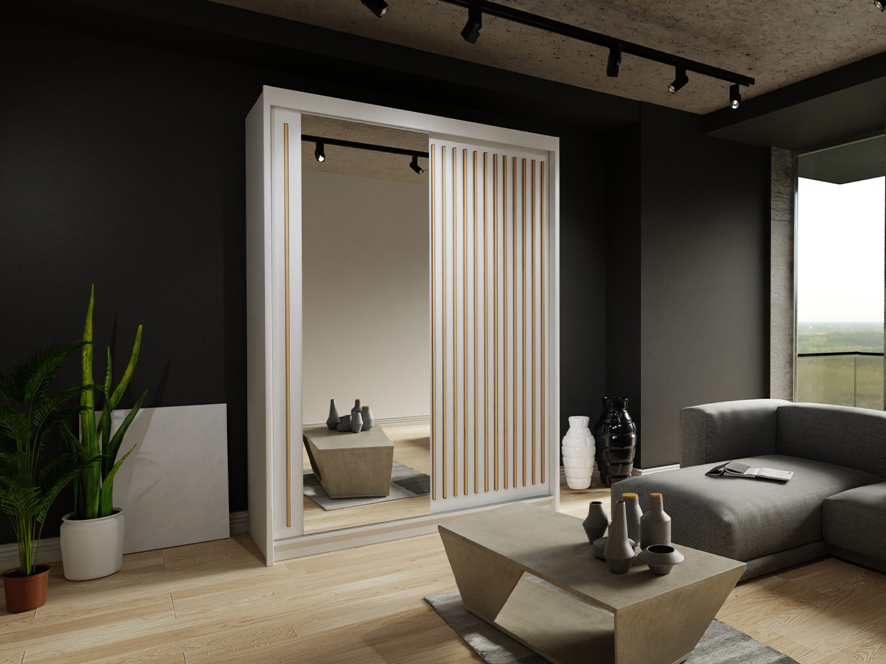 szafa dwudrzwiowa Z LUSTREM