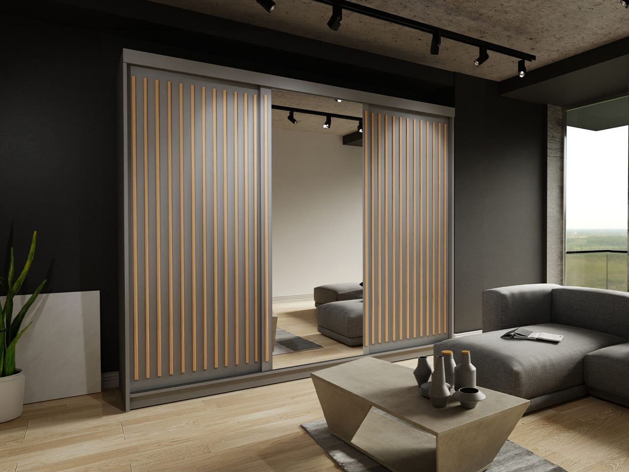 szafa dwudrzwiowa Z LUSTREM