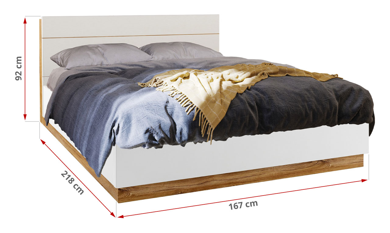wymiary łóżka dediri białe