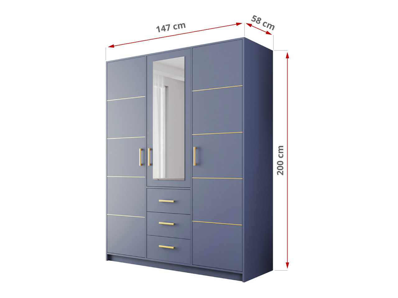 wymiary szafy Borneo