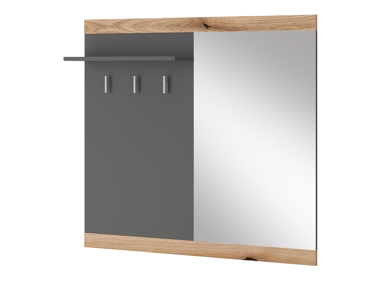 panel wiszący do garderoby ARKINA dąb evoke, grafit