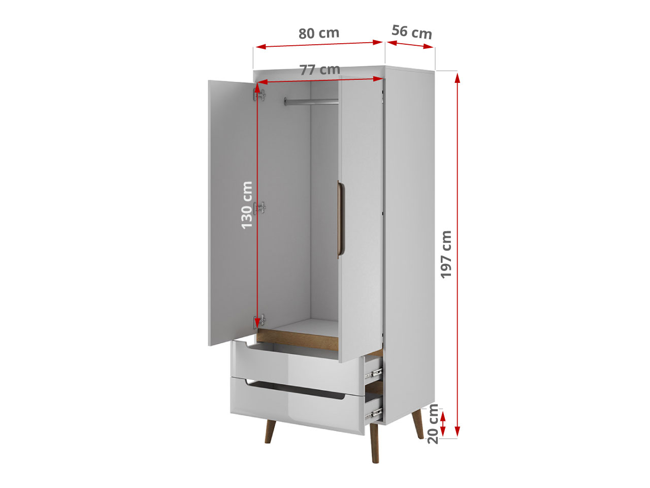 szafa LEIDA wymiary