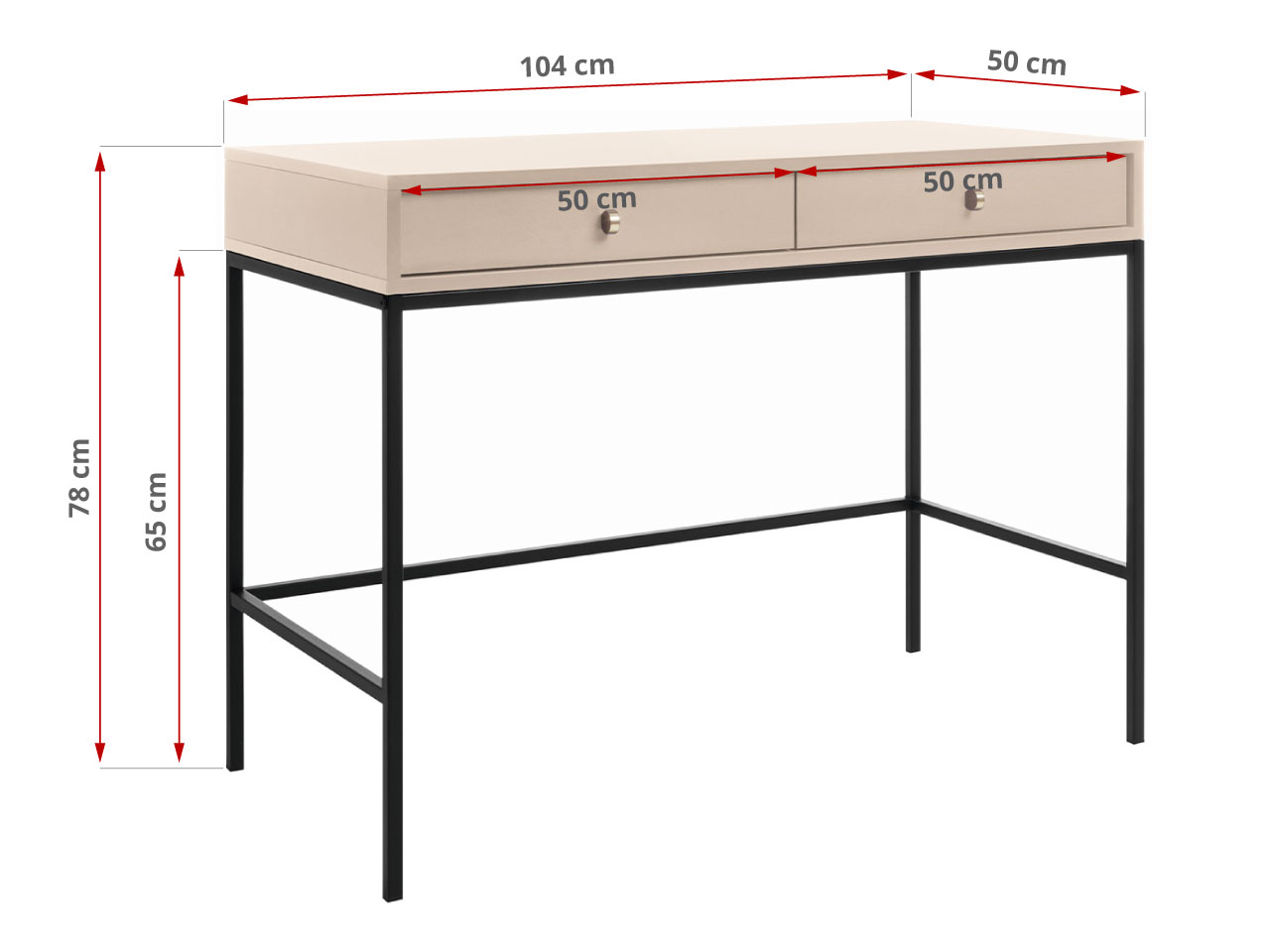 biurko mollino wymiary