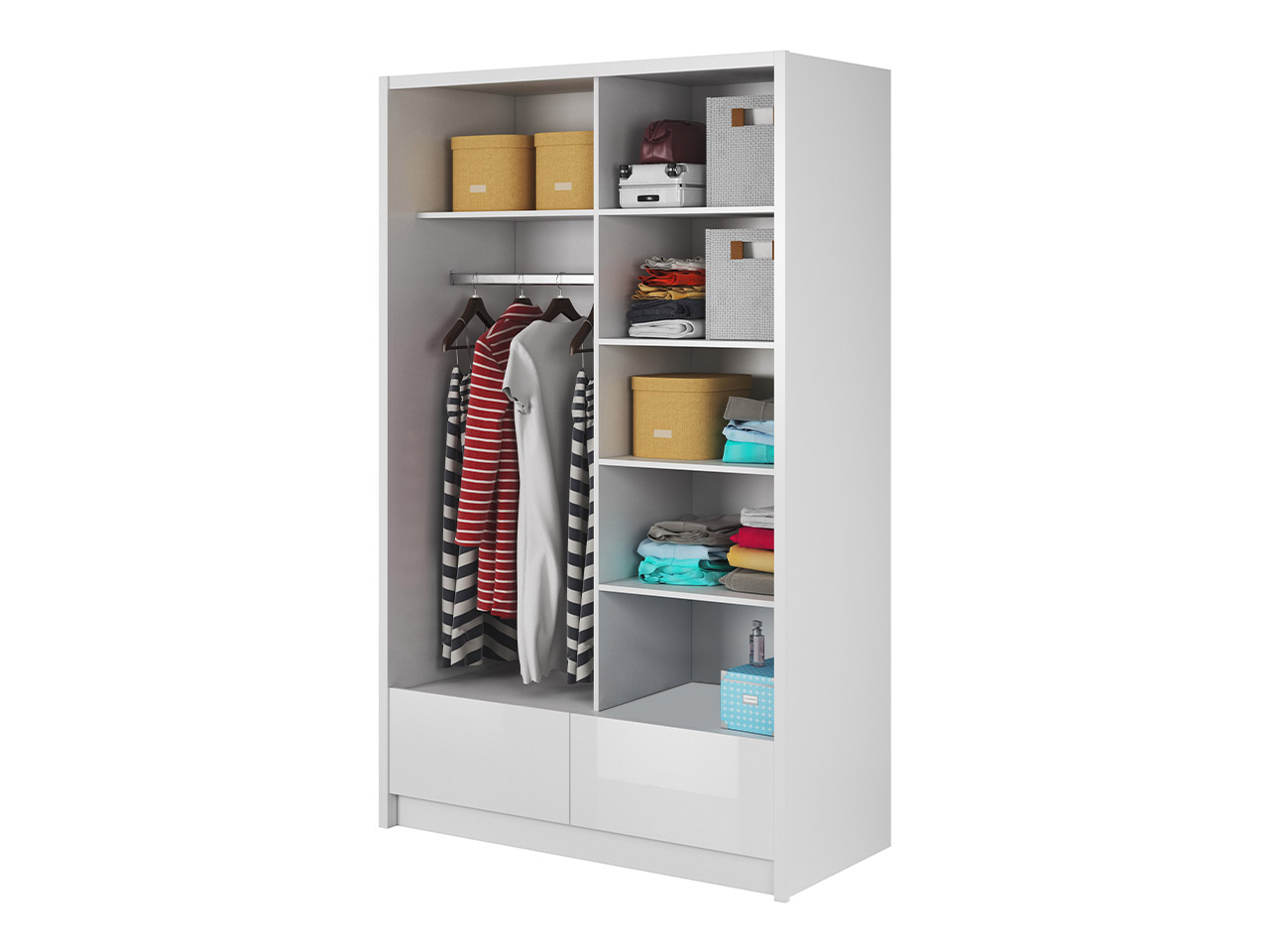 wnętrze szafy AISHA I 130 cm