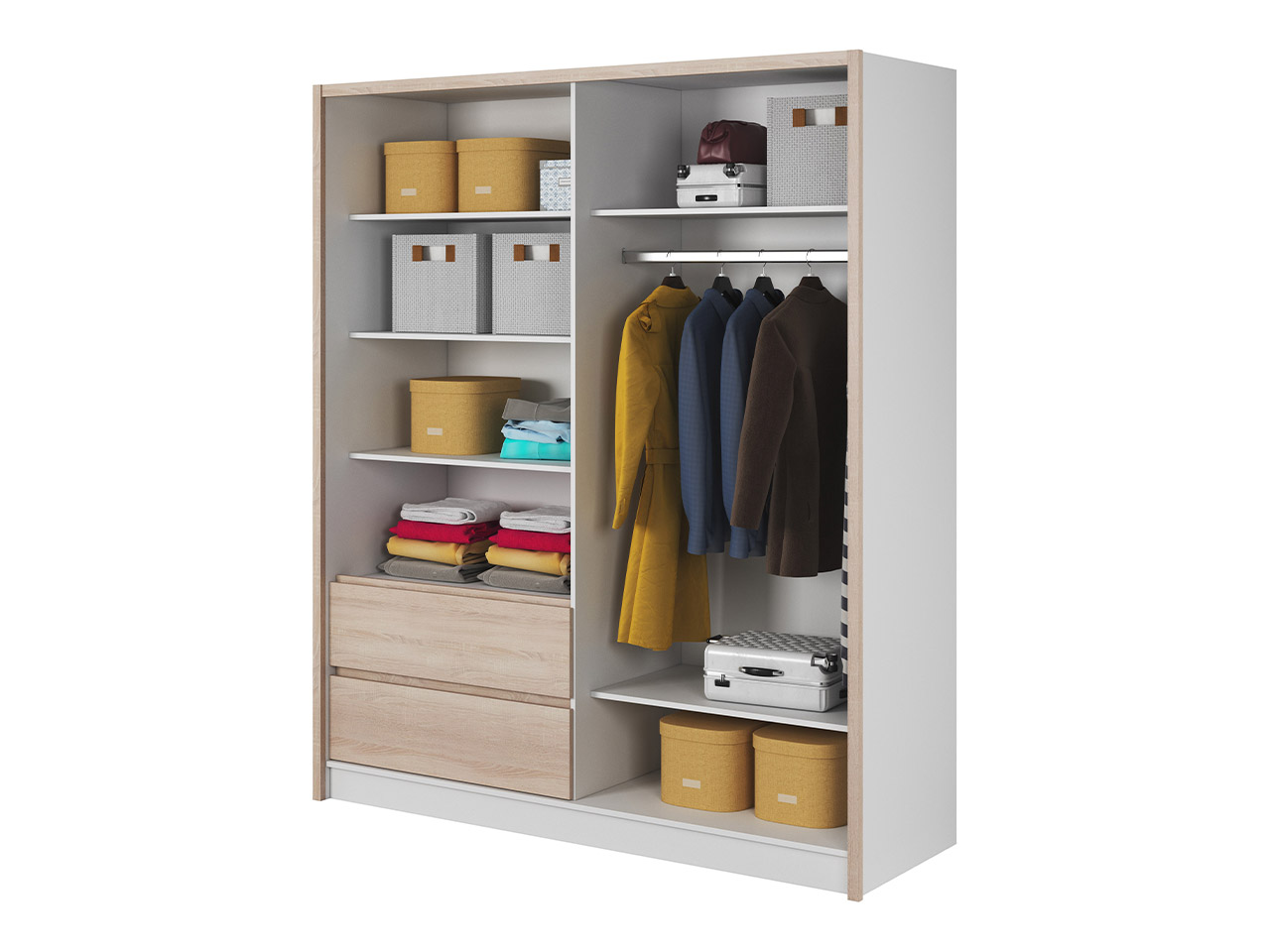 wnętrze szafy FLORIA 180 cm