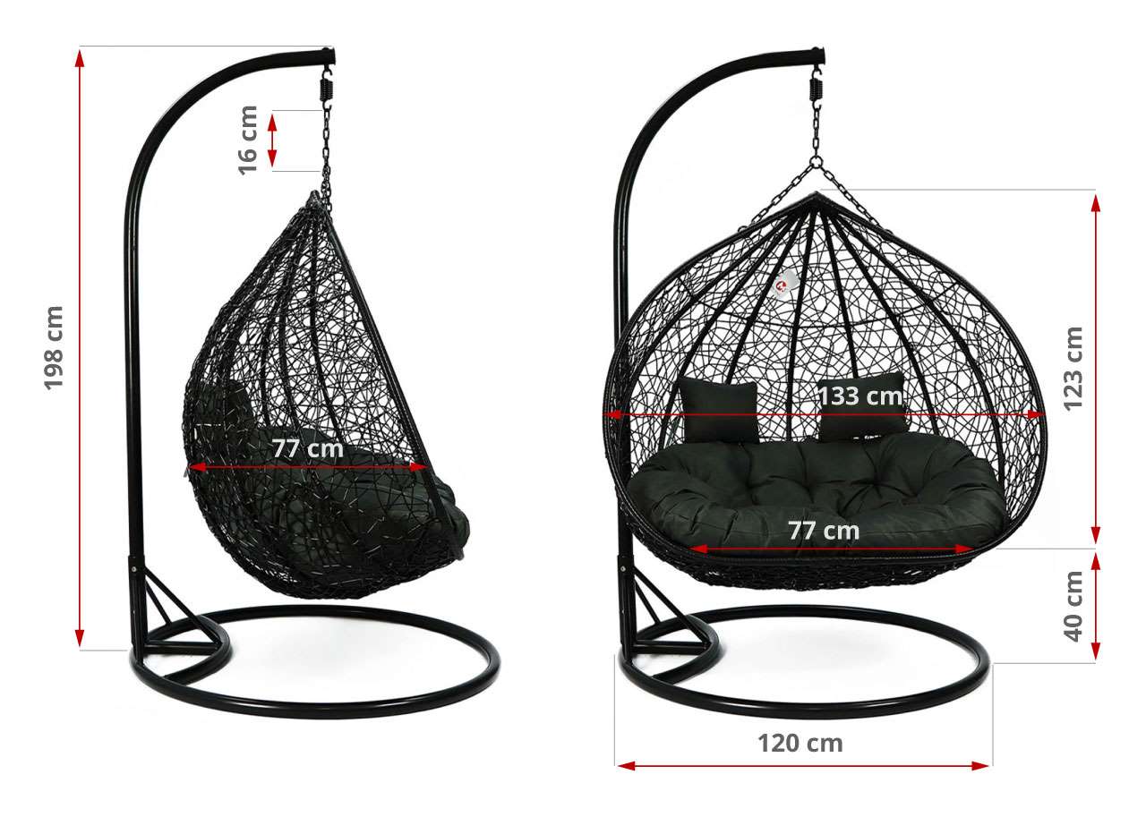 wymiary jajo ogrodowe