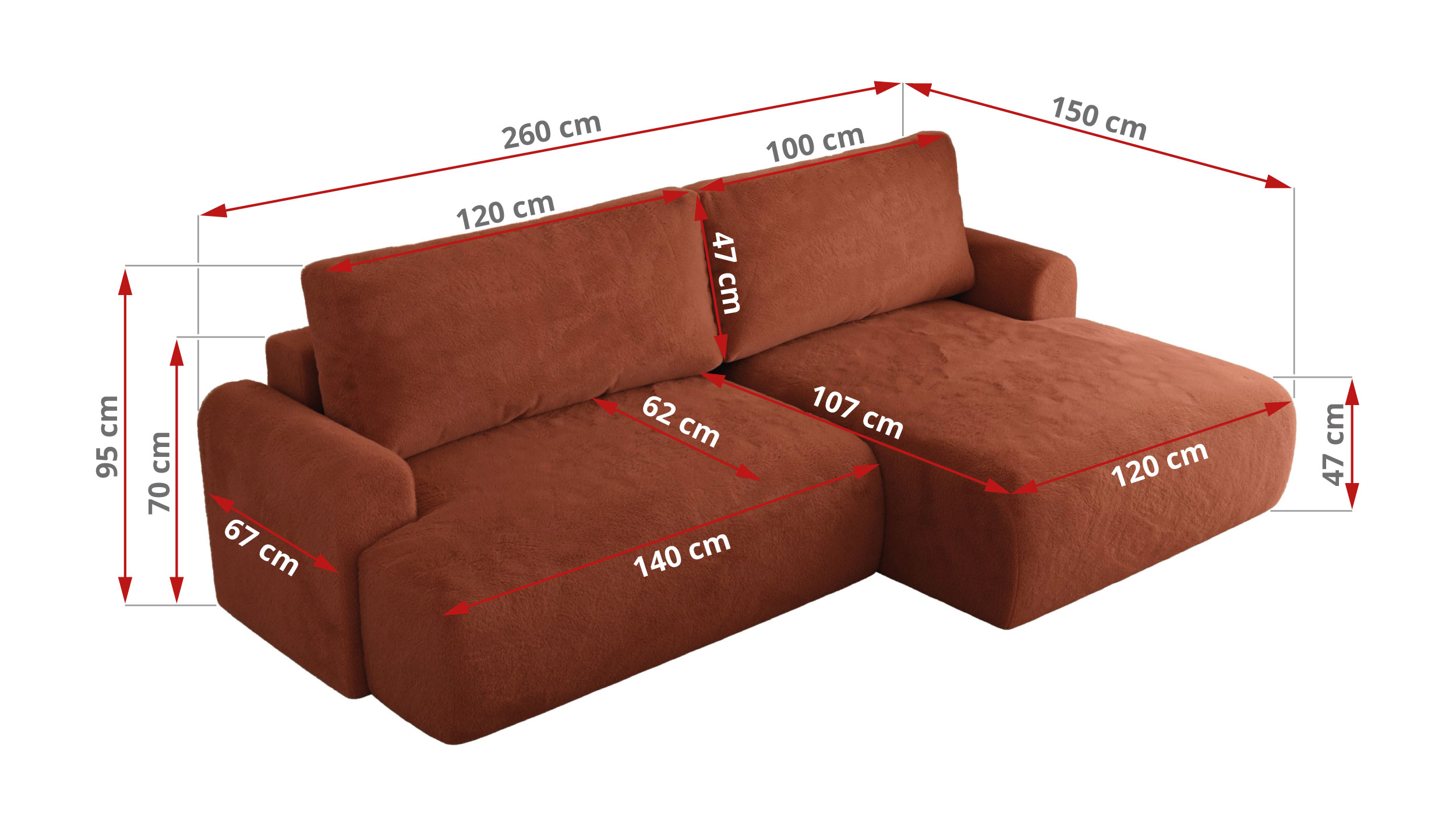 Narożnik TONO L - Lapit 44 - pomarańczowy - OUTLET - 42_1