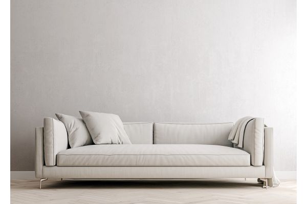 Sofa na nóżkach - trik na optyczne powiększenie małego salonu