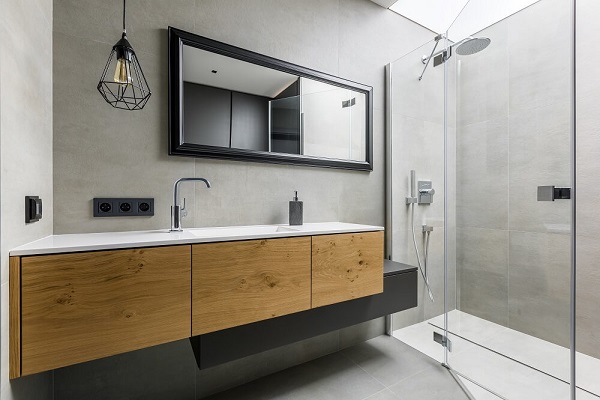 Kompleksowe rozwiązanie dla łazienki — szafki łazienkowe z wbudowaną umywalką