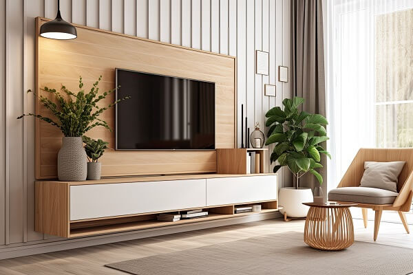 Piękno minimalistycznego designu – szafki RTV białe w salonie