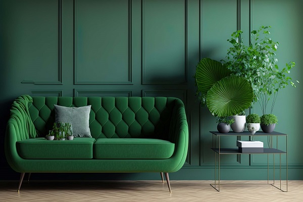 Zielone wersalki — jak wprowadzić naturę do swojego salonu?